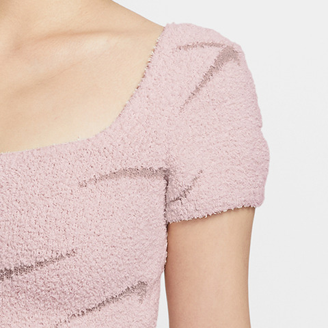 NIKE耐克2025女子AS W NSW PHNX BCL SS CROP TOP针织无领短THV2771-667