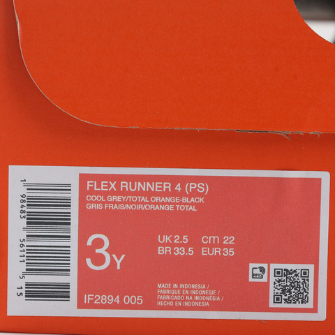 Nike KidsNike Kids2025小童FLEX RUNNER 4 (PS)儿童IF2894-005