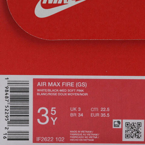 Nike KidsNike Kids2025男大童AIR MAX FIRE (GS)儿童IF2622-102