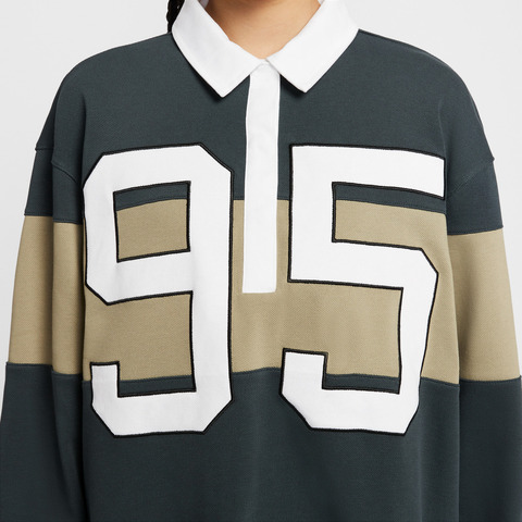 NIKE耐克2025女子AS W NSW STREET LS GFX POLO针织有领长THV4034-390