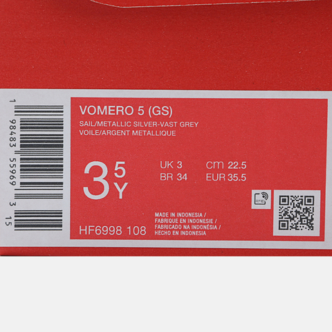 Nike KidsNike Kids2025男大童VOMERO 5 (GS)儿童HF6998-108