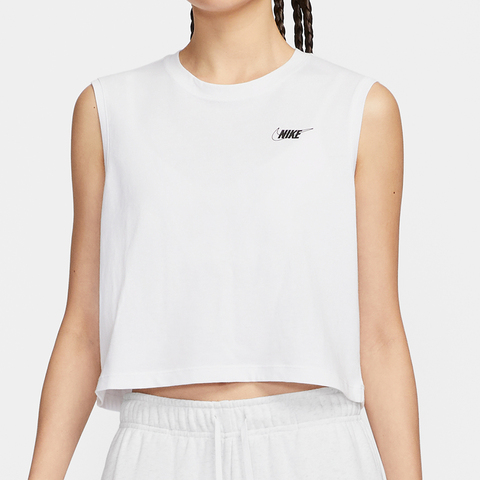 NIKE耐克2025女子AS W NSW CLUB CRP SL TEE HBR休闲背心HF9532-100