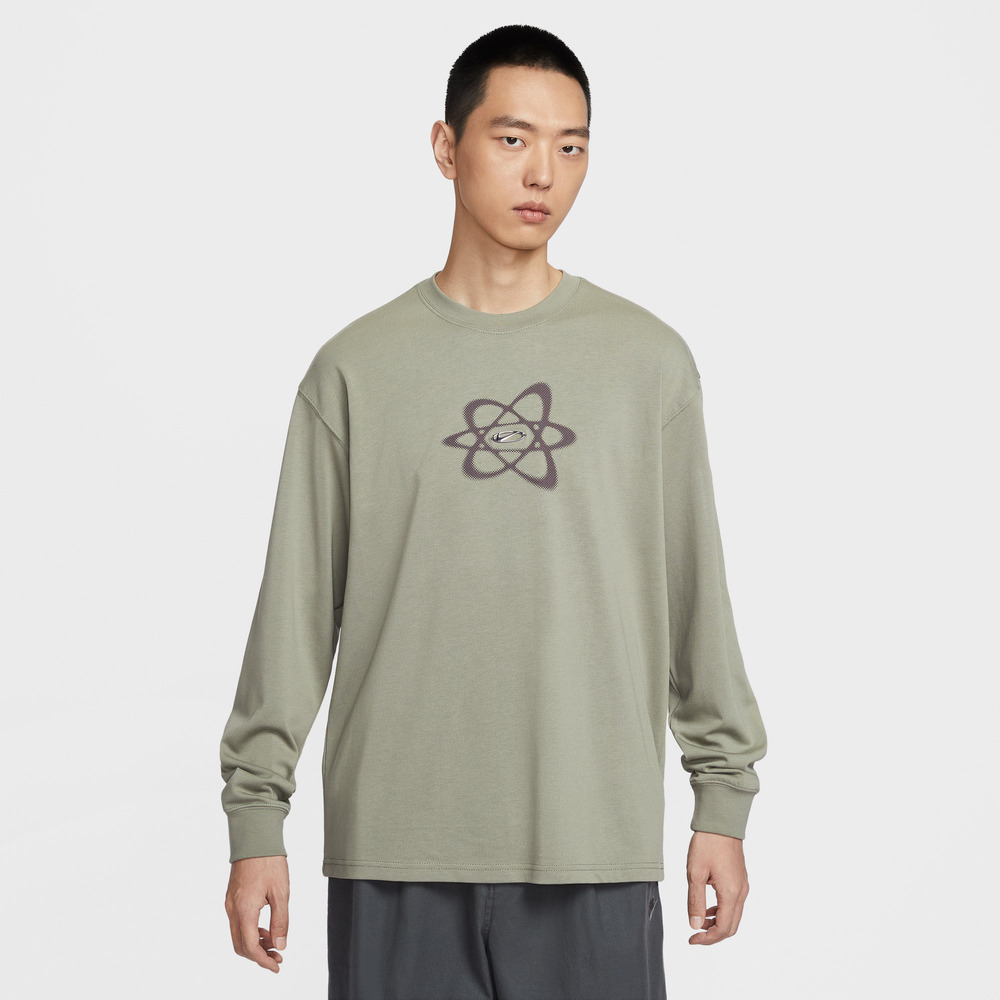 NIKE耐克2025男子AS U NSW TEE LS OC SWOOSH TRIM针织无领长THV0149-320