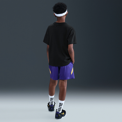 Nike KidsNike Kids2025大童KB K NK DF TEE M90 HBR针织无领短TIM0322-010