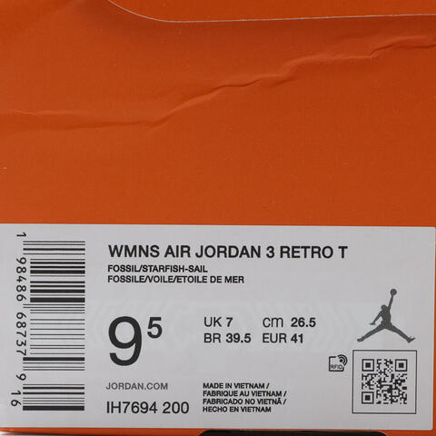 JordanJordan2025女子WMNS AIR JORDAN 3 RETRO T乔丹IH7694-200