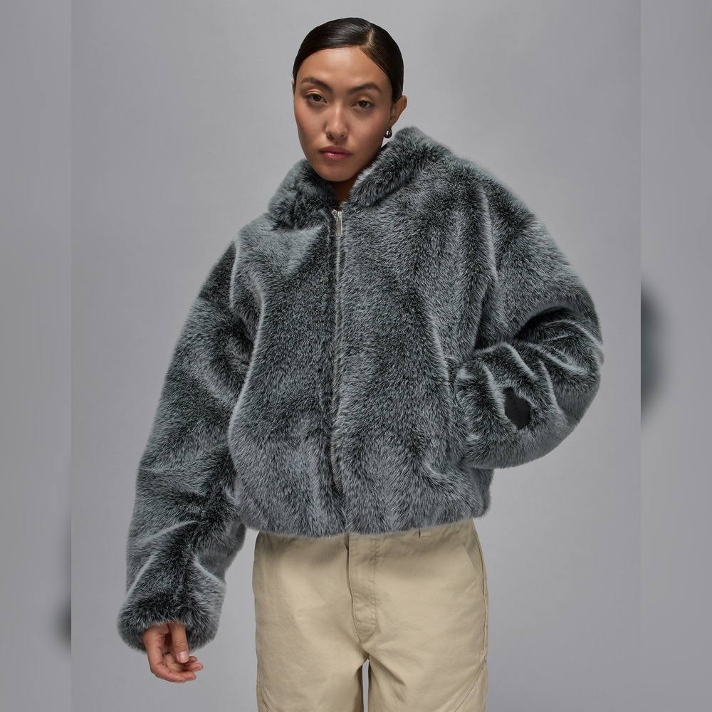 JordanJordan2025女子AS W J AIR JDN HD JKT人造毛绒外套HV0294-077