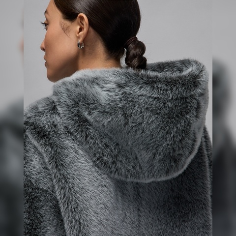 JordanJordan2025女子AS W J AIR JDN HD JKT人造毛绒外套HV0294-077