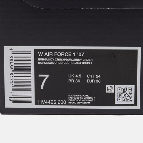 NIKE耐克2025女子W AIR FORCE 1 '07休闲HV4406-600