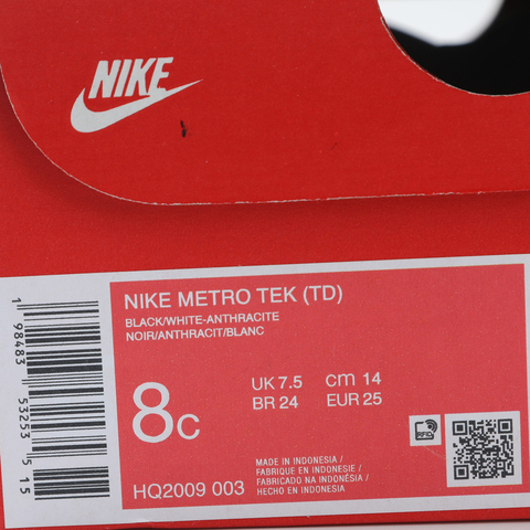 Nike KidsNike Kids2025男婴童NIKE METRO TEK (TD)儿童HQ2009-003