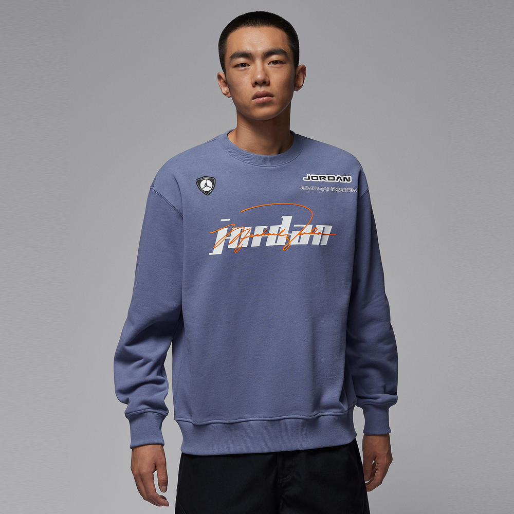 JordanJordan2025男子AS M J FLC CREW STREET BRAT GC针织无帽卫衣IM9710-499