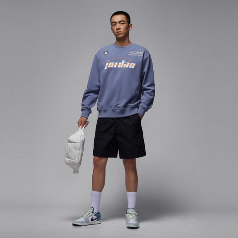 JordanJordan2025男子AS M J FLC CREW STREET BRAT GC针织无帽卫衣IM9710-499