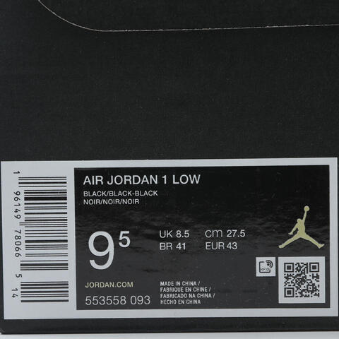 JordanJordan2025男子AIR JORDAN 1 LOW乔丹553558-093