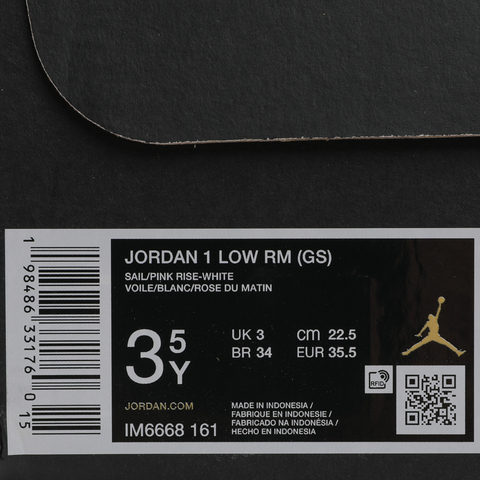 JordanJordan2025男大童JORDAN 1 LOW RM (GS)乔丹IM6668-161