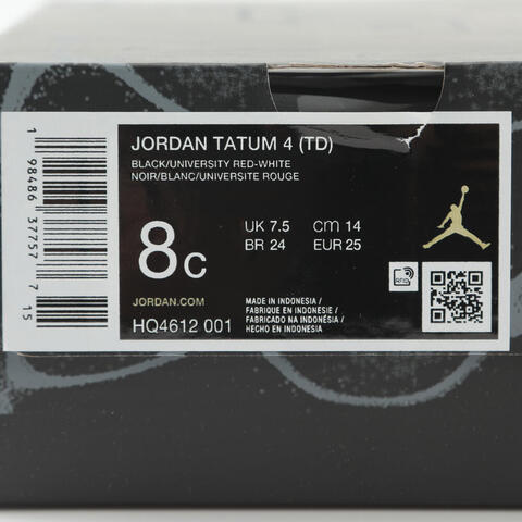 JordanJordan2025男婴童JORDAN TATUM 4 (TD)乔丹HQ4612-001