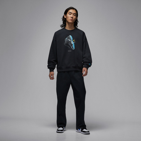 JordanJordan2025男子AS M J BRK AJ11 FLEECE CREW LB针织无帽卫衣IM6302-010