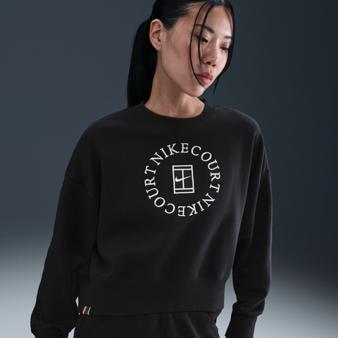 NIKE耐克2025女子AS W NKCT PHNX OOS CREW HRTGE针织无帽卫衣HJ8989-010