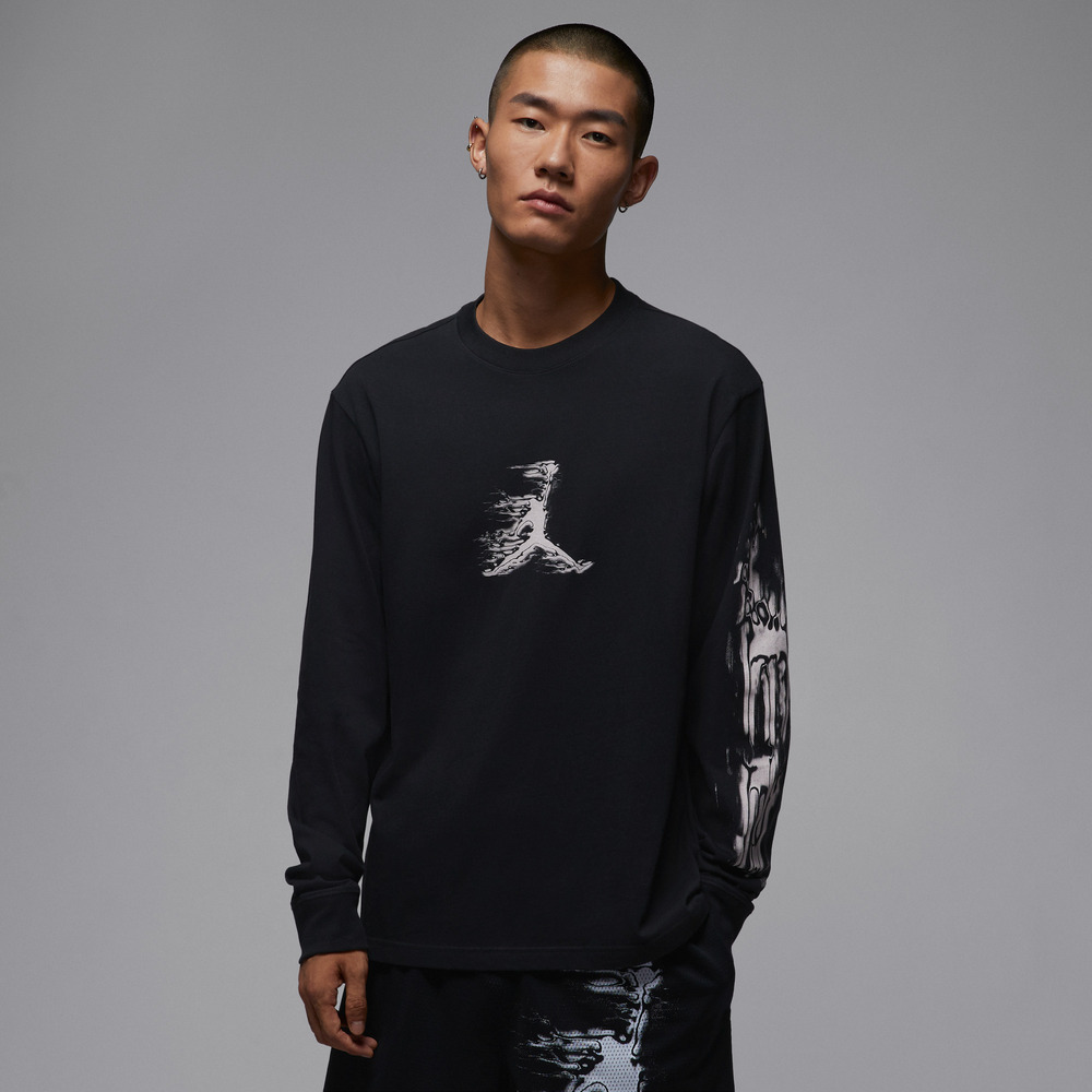 JordanJordan2025男子AS M J DF SPRT GFX LS CREW针织无帽卫衣HQ9039-010