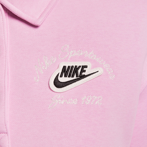 NIKE耐克2025女子AS W NSW PHNX FLC COLLARED PO针织无帽卫衣IM7487-623