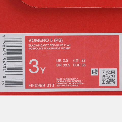 Nike KidsNike Kids2025男小童VOMERO 5 (PS)儿童HF6999-013