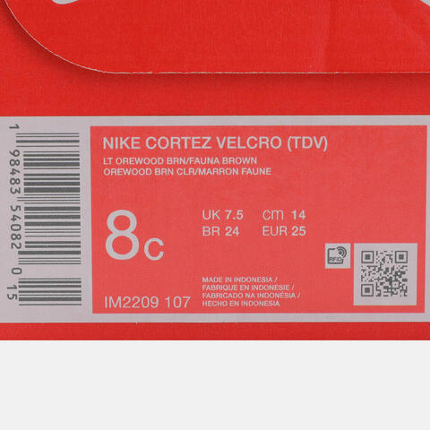 Nike KidsNike Kids2025男婴童NIKE CORTEZ VELCRO (TD)儿童IM2209-107