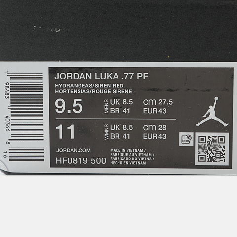 JordanJordan2025男子JORDAN LUKA .77 PF乔丹HF0819-500