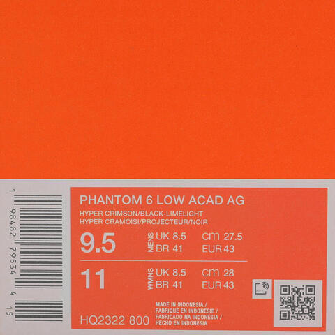 NIKE耐克2025男子PHANTOM 6 LOW ACAD AG足球HQ2322-800