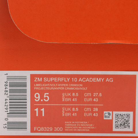 NIKE耐克2025男子ZM SUPERFLY 10 ACADEMY AG足球FQ8329-300