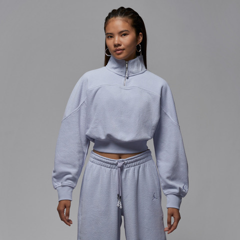 JordanJordan2025女子AS W J FLT FLC QZ SSNL针织无帽卫衣HV0327-057