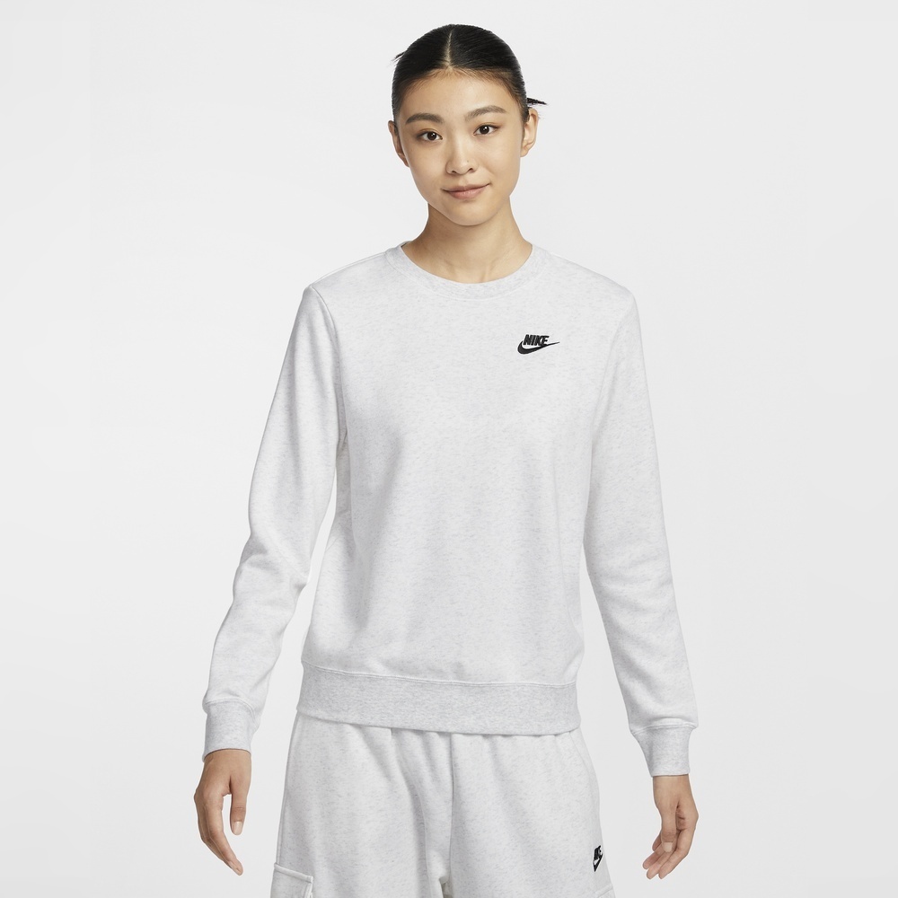 NIKE耐克2025女子AS W NSW CLUB FLC CREW STD针织无帽卫衣DQ5474-051