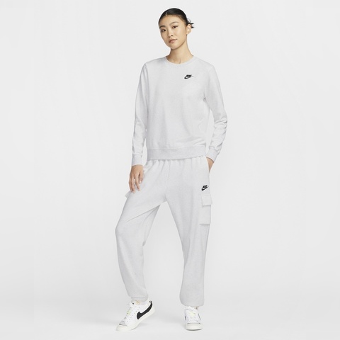 NIKE耐克2025女子AS W NSW CLUB FLC CREW STD针织无帽卫衣DQ5474-051