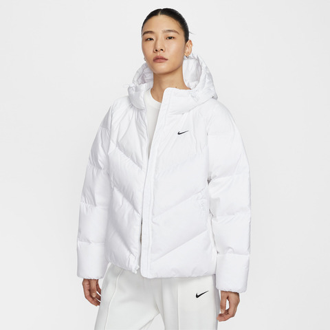 NIKE耐克2025女子AS W NSW SF DOWNFL NK WPFR V2厚羽绒服-短HV5236-100