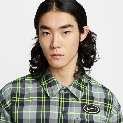 NIKE耐克2025男子AS U NK SB FLNNL LS BTN UP KOS梭织长袖衬衫HV0257-070