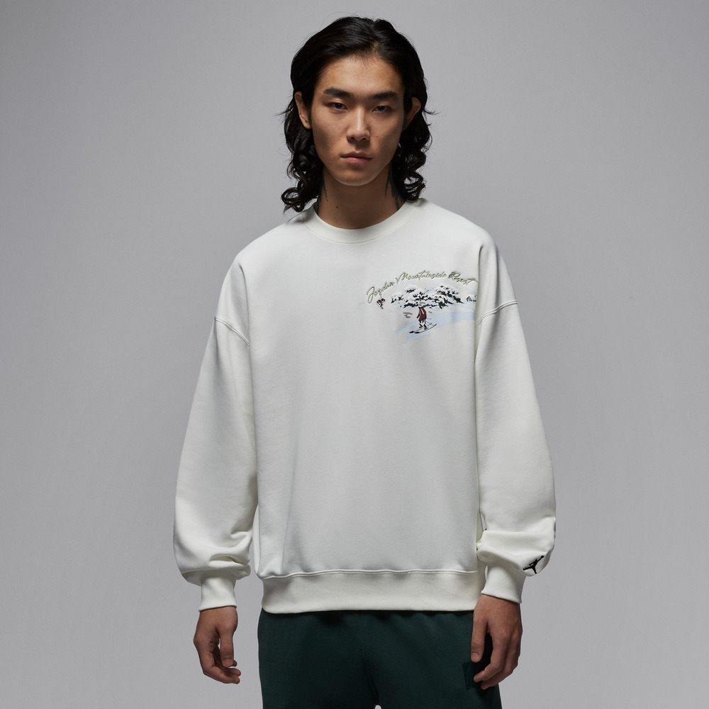 JordanJordan2025男子AS M J BRK SNOWSCAPE CREW LB针织无帽卫衣IM6318-133