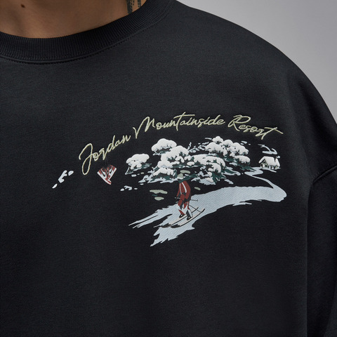 JordanJordan2025男子AS M J BRK SNOWSCAPE CREW LB针织无帽卫衣IM6318-010