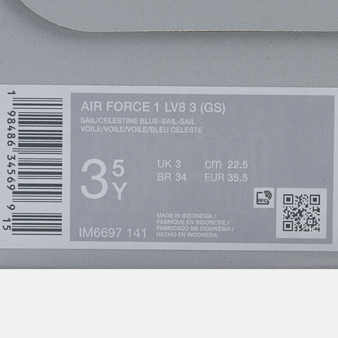 Nike KidsNike Kids2025男大童AIR FORCE 1 LV8 3 (GS)儿童IM6697-141