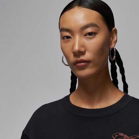 JordanJordan2025女子AS W J BRK FLC CREW GFX GG针织无帽卫衣IM5418-010