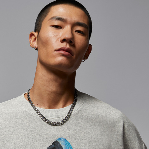 JordanJordan2025男子AS M J BRK AJ11 FLEECE CREW LB针织无帽卫衣IM6302-050