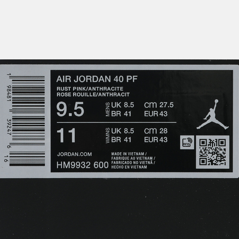 JordanJordan2025男子AIR JORDAN 40 PF乔丹HM9932-600