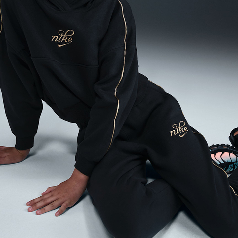 Nike KidsNike Kids2025女大童G NSW CLUB FLC OS JGGR GX SHNE针织长裤HV0423-010