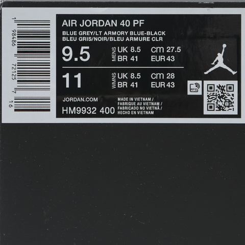 JordanJordan2025男子AIR JORDAN 40 PF乔丹HM9932-400