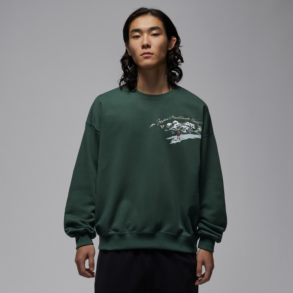 JordanJordan2025男子AS M J BRK SNOWSCAPE CREW LB针织无帽卫衣IM6318-327