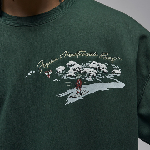 JordanJordan2025男子AS M J BRK SNOWSCAPE CREW LB针织无帽卫衣IM6318-327