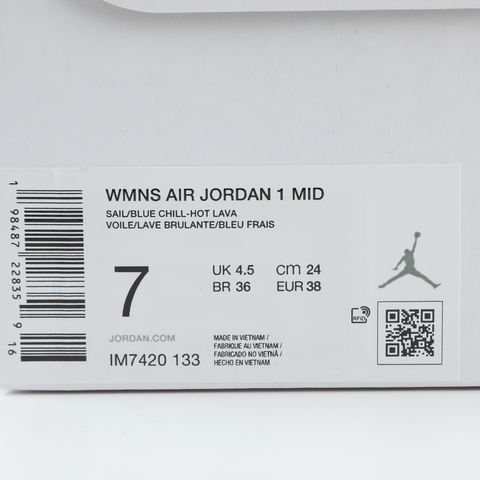 JordanJordan2025女子WMNS AIR JORDAN 1 MID乔丹IM7420-133