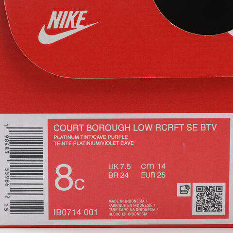Nike KidsNike Kids2025男婴童COURT BOROUGH LOW RCRFT SE BTV儿童IB0714-001