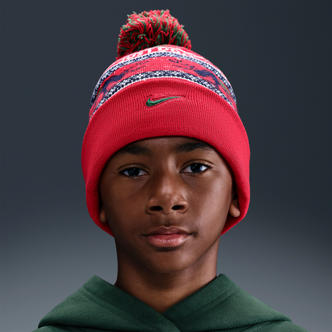 Nike KidsNike Kids2025大童K NK PEAK BEANIE SC HOL25 L针织帽HV7025-633