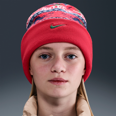 Nike KidsNike Kids2025大童K NK PEAK BEANIE SC HOL25 L针织帽HV7025-633