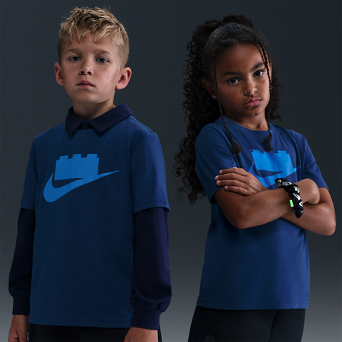 Nike KidsNike Kids2025小童短袖T恤针织无领短TNY2542314PS-001