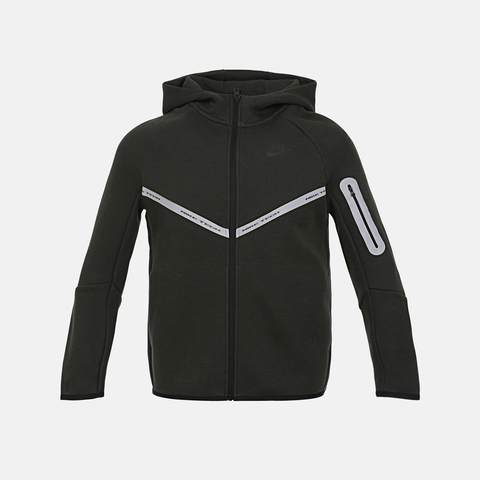 Nike KidsNike Kids2025男大童B NSW TCH FLC FZ REFLECT针织连帽外套IM9154-355