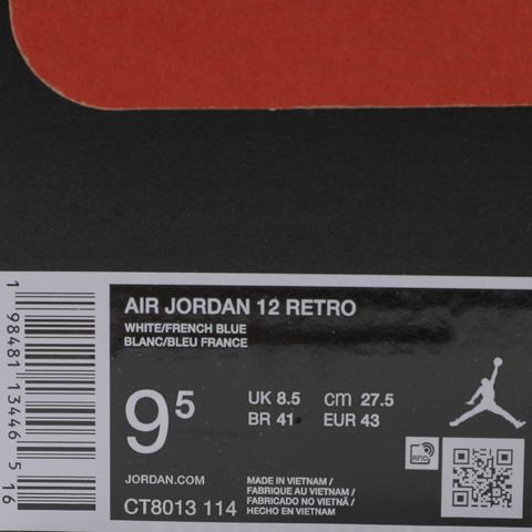JordanJordan2025男子AIR JORDAN 12 RETRO乔丹CT8013-114