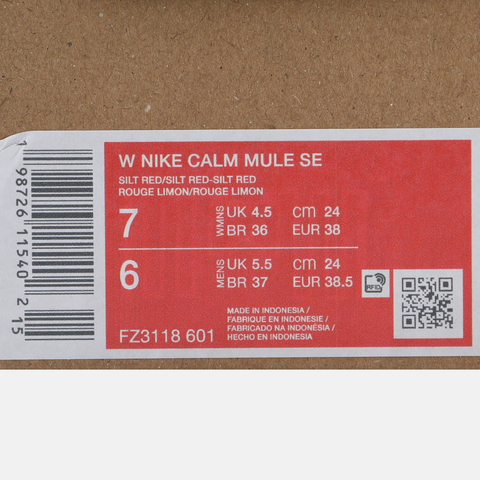 NIKE耐克2025女子W NIKE CALM MULE SE休闲FZ3118-601
